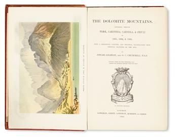 GILBERT, JOSIAH; and CHURCHILL, GEORGE CHEETHAM. The Dolomite Mountains. 1864